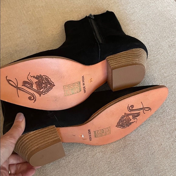 Free People Embroidered Bowers Suede Ankle Boots - Picture 4 of 7